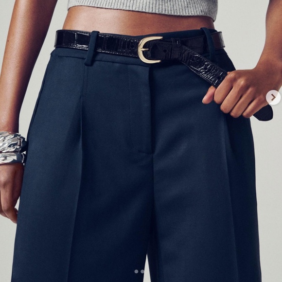 NWT J. Crew Essential pant in City Twill Pleated Front Straight Leg Size 6 - Picture 2 of 14